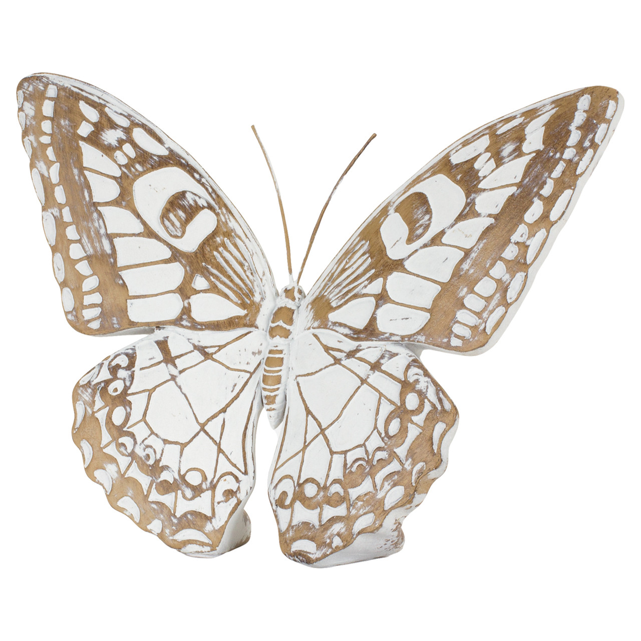 WhiteWashed Wood Butterfly Decor Cloverkey Hospital Gift Shops